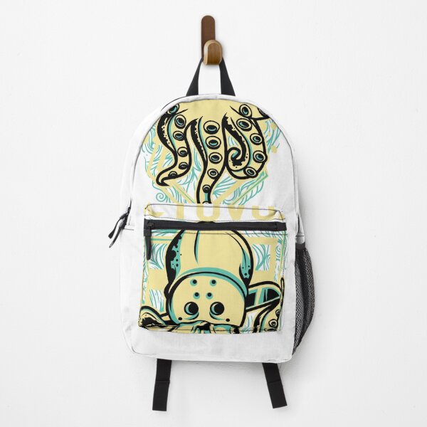 Item preview, "OCTOVUZ" – Tattoo-Inspired Octopus with Goalie Mask & Teal Geometric Frame designed and sold by TeesHearts100.