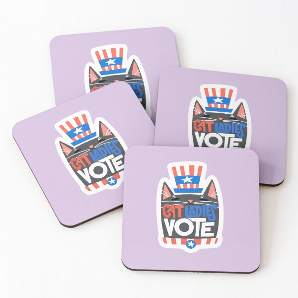 Aperçu de l'œuvre Vote des dames chats créée et vendue par Tall Sara Studio.