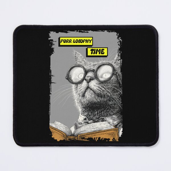 Item preview, Purr-losophy Time: Intellectual Cat Portrait designed and sold by Enea Kelo.