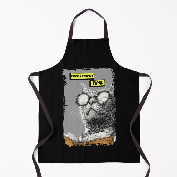 Item preview, Purr-losophy Time: Intellectual Cat Portrait designed and sold by Enea Kelo.