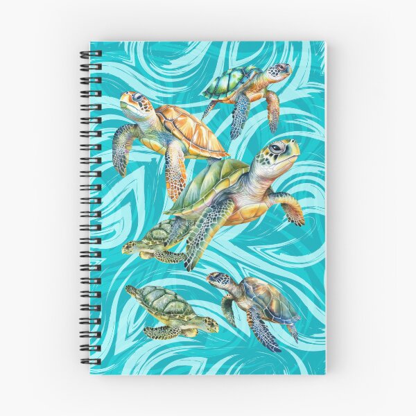 Item preview, Dynamic Turtles swimming designed and sold by BritishDelights.