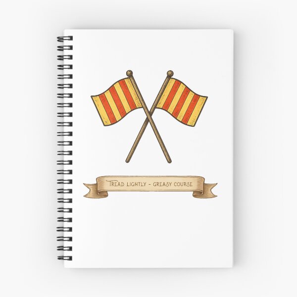 Item preview, Striped Motorsport Flag - Tread Lightly Greasy Course designed and sold by MisterMessy.