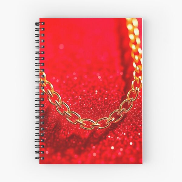 Item preview, Elegant Gold Chain on Sparkling Red Background. designed and sold by Akshakgyp.