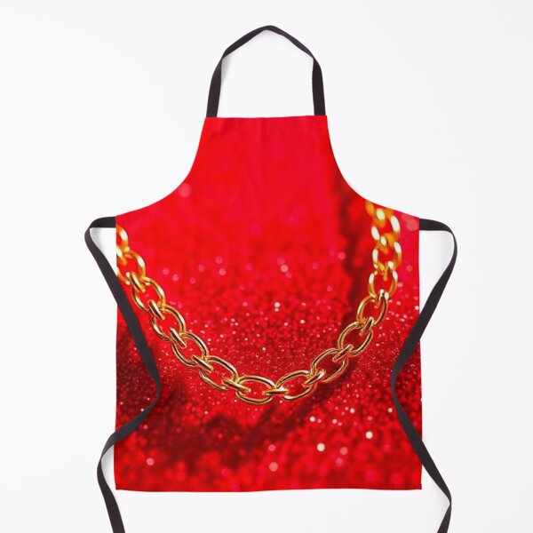 Item preview, Elegant Gold Chain on Sparkling Red Background. designed and sold by Akshakgyp.
