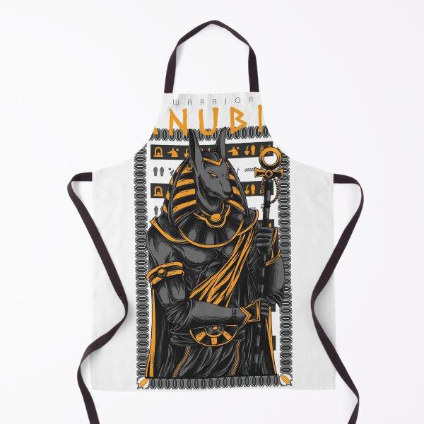 Item preview, WARRIOR ANUBIS" – Stylized Egyptian God Illustration with Ornate Border designed and sold by TeesHearts100.