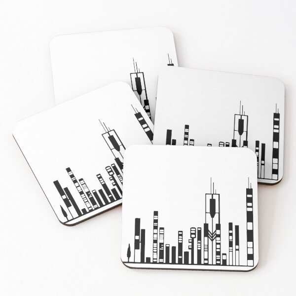 Item preview, Copie de Paysage Urbain 9 (simple, noir et blanc, minimaliste) designed and sold by EBFCDesigns.