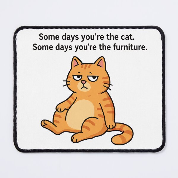Item preview, Cat Wisdom – Funny Life Quote designed and sold by LittleCountess.