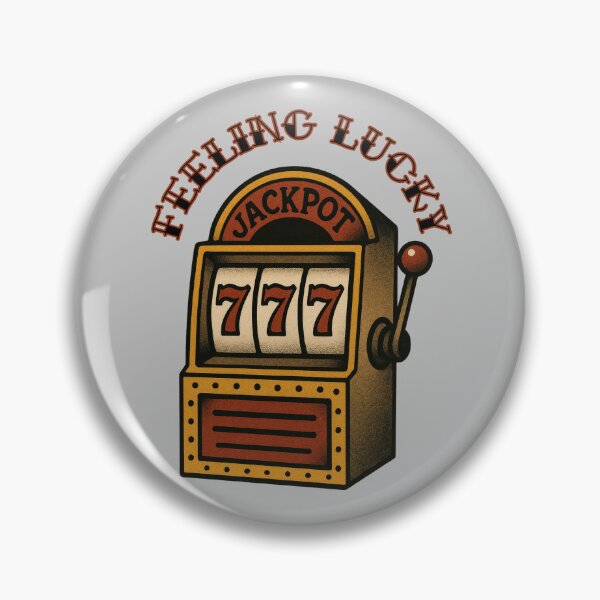 Artikelvorschau, Traditional Tattoo Style Slot Machine Feeling Lucky entworfen und verkauft von Coffee First Co..