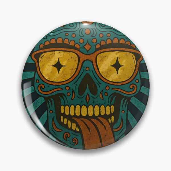 Item preview, Psychedelic Skull Tongue Out Art designed and sold by Shoot-The-Moon.