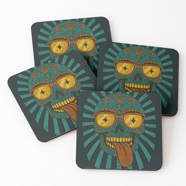 Item preview, Psychedelic Skull Tongue Out Art designed and sold by Shoot-The-Moon.