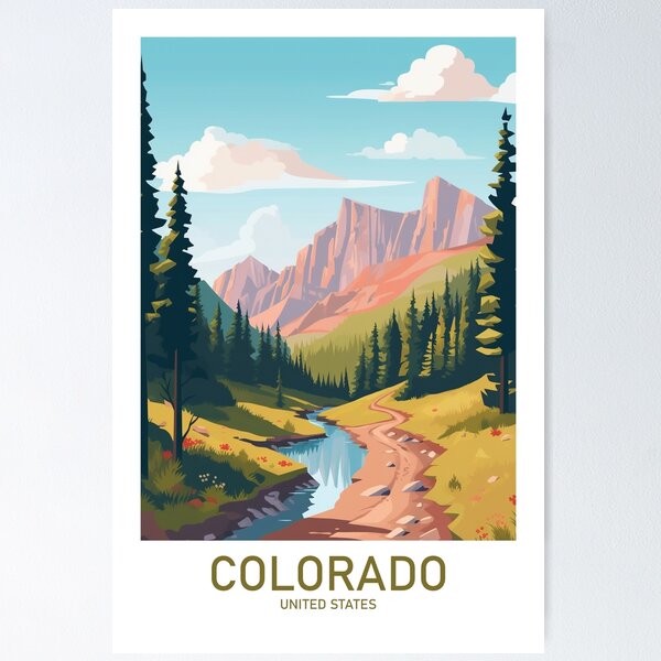 Item preview, COLORADO TRAVEL ART designed and sold by MarkedArtPrints.