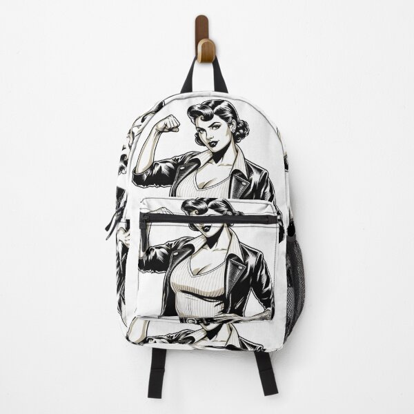 Item preview, Strong Cool Woman Rockabilly Leather Jacket Gift designed and sold by Pineapple-Tree.