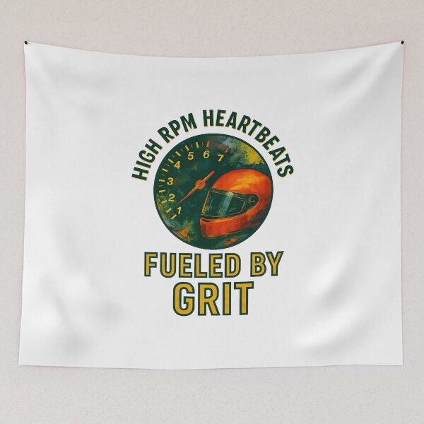 Item preview, High RPM Heartbeats - Fueled by Grit - Motorsport designed and sold by inkNext.