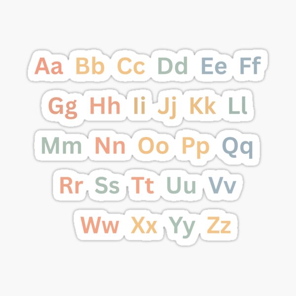 Item preview, Alphabet Letter Stickers in Uppercase and Lowercase designed and sold by Art for Every Person.