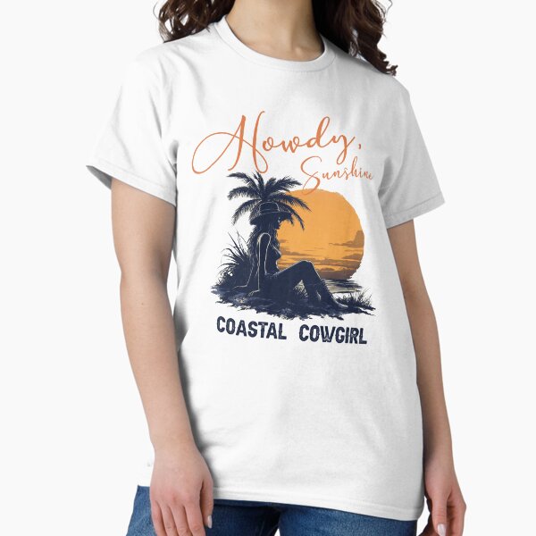 Artikel-Vorschau von Retro Coastal Cowgirl Howdy Sunshine, designt und verkauft von Jcat7.
