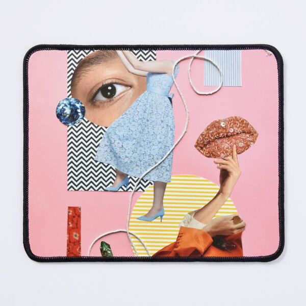 Item preview, "Fragmented Femininity" Pink Collage Handmade No AI designed and sold by AgAndOl.