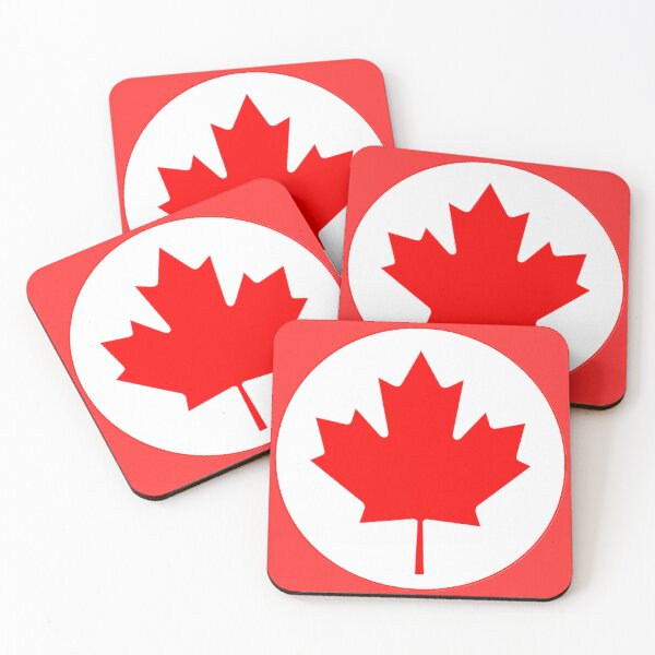 Item preview, Canada Flag Emblem – Maple Leaf Circle Design designed and sold by Retro-Reverie.