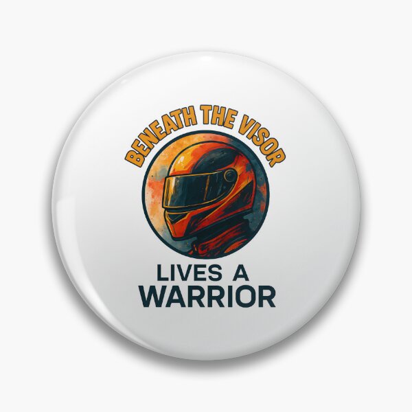Item preview, Beneath the Visor - Lives a Warrior - Motorsport designed and sold by inkNext.