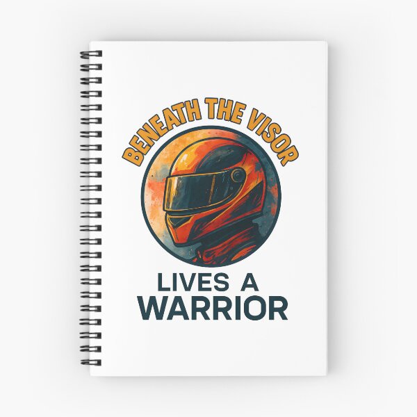 Item preview, Beneath the Visor - Lives a Warrior - Motorsport designed and sold by inkNext.