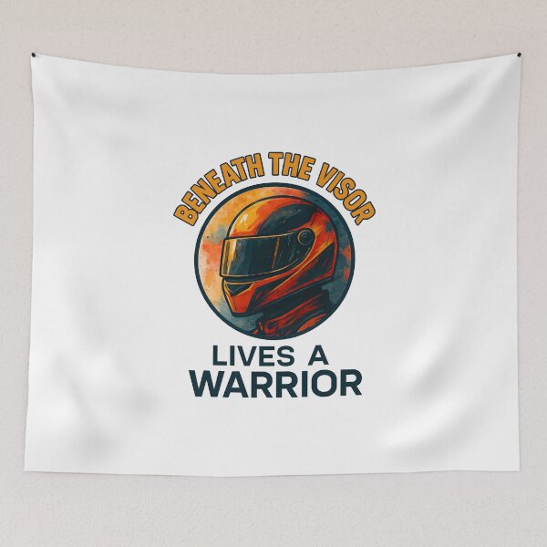 Item preview, Beneath the Visor - Lives a Warrior - Motorsport designed and sold by inkNext.