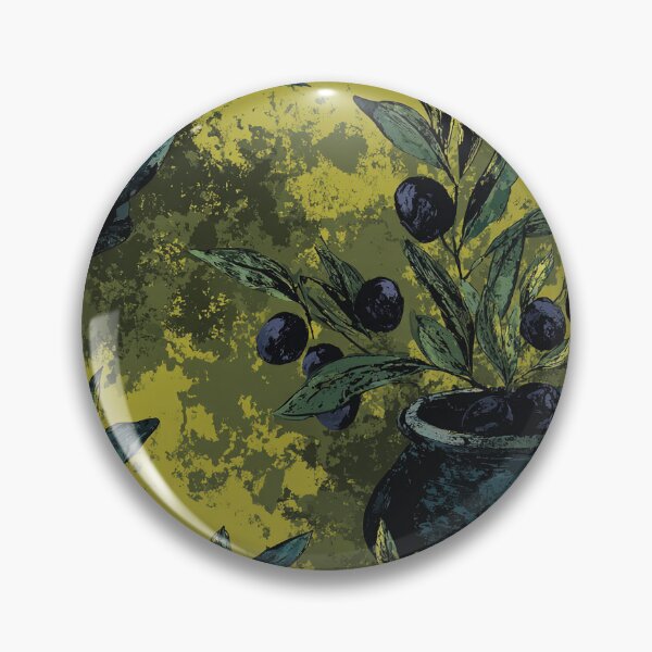 Item preview, Mediterranean Green and Black Olives Branches designed and sold by MidArtForge.