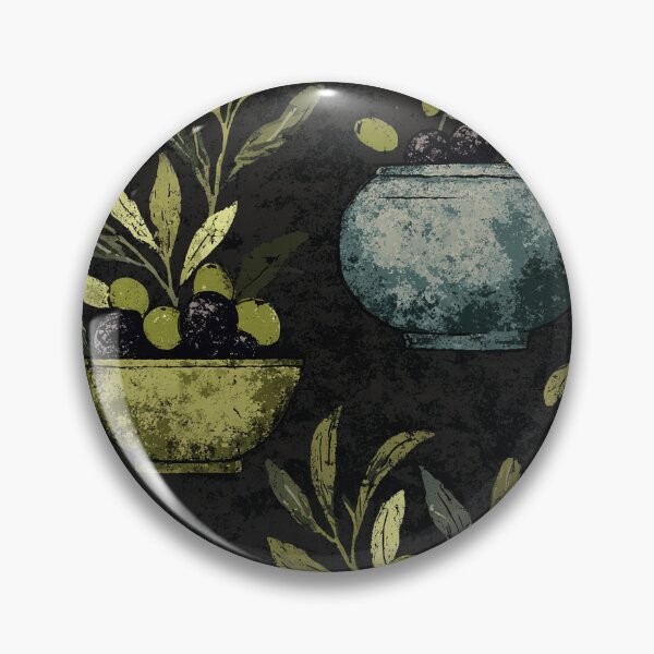 Item preview, Mediterranean Green and Black Olives Branches designed and sold by MidArtForge.