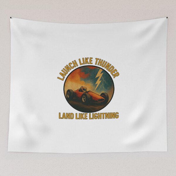 Item preview, Launch Like Thunder - Land Like Lightning - Motorsport designed and sold by inkNext.