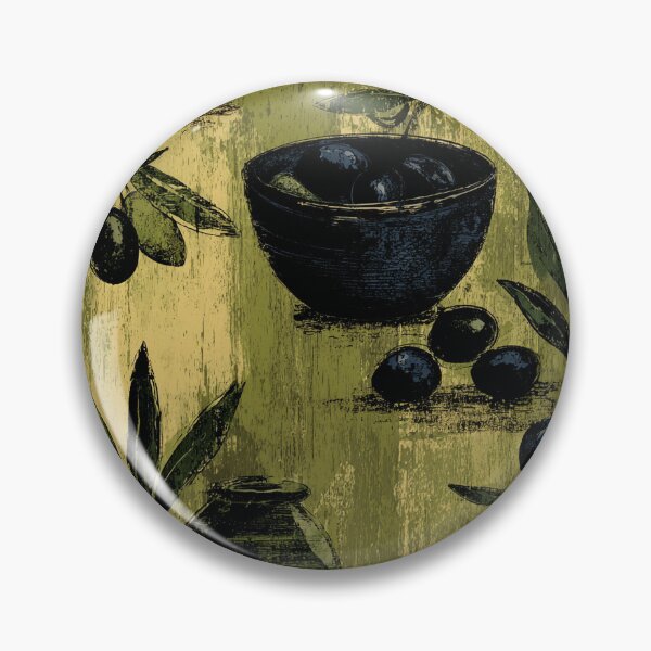 Item preview, Mediterranean Green and Black Olives Branches designed and sold by MidArtForge.