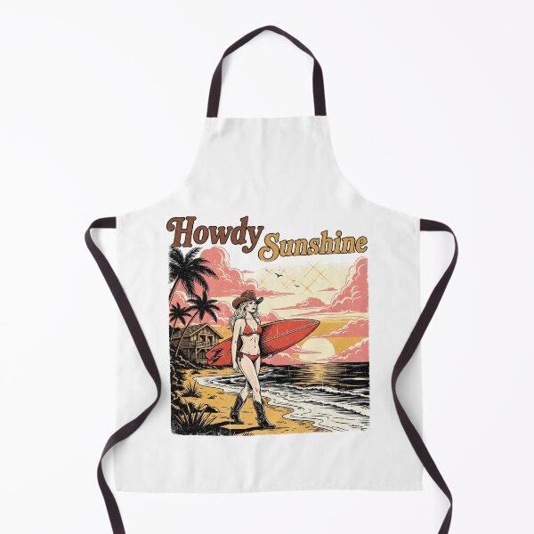 Item preview, Howdy Sunshine Retro Western Coastal Cowgirl designed and sold by Jcat7.