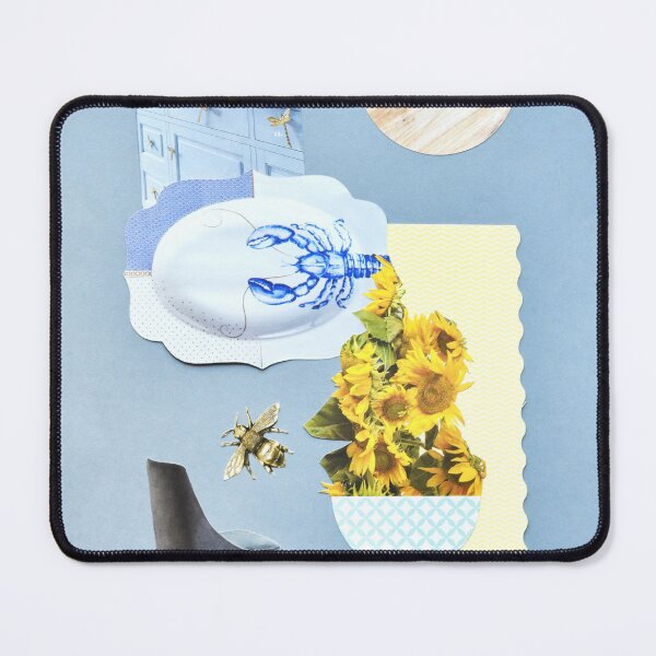 Item preview, "Domestic Dreams" Blue Handmade Collage No AI designed and sold by AgAndOl.