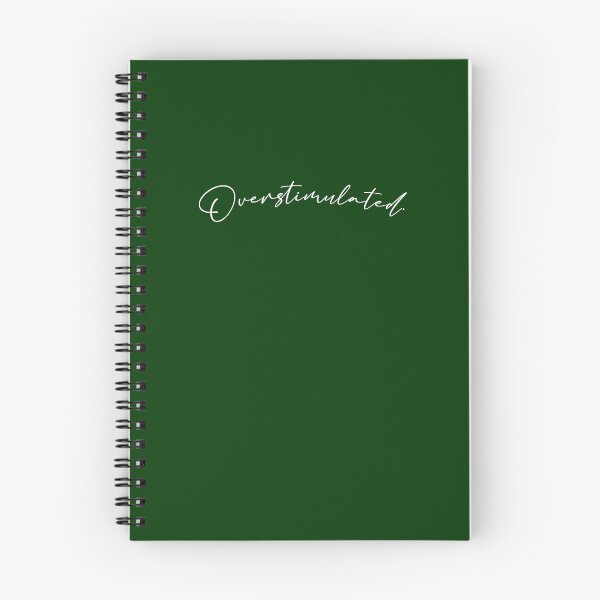 Item preview, Overstimulated white text designed and sold by SophieandOlive.