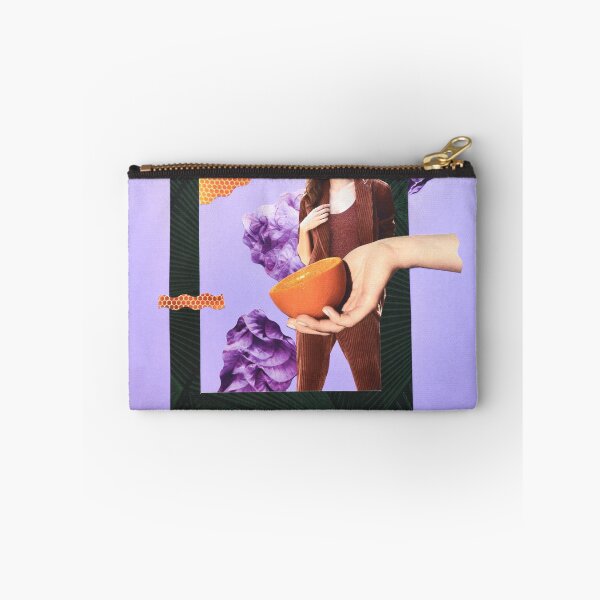 Item preview, "Through the Frame" Purple Handmade Collage No AI designed and sold by AgAndOl.
