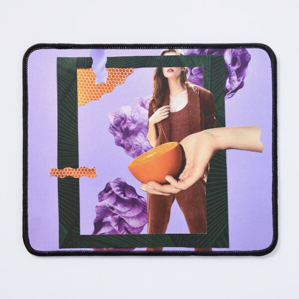 Item preview, "Through the Frame" Purple Handmade Collage No AI designed and sold by AgAndOl.