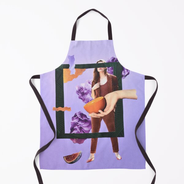 Item preview, "Through the Frame" Purple Handmade Collage No AI designed and sold by AgAndOl.