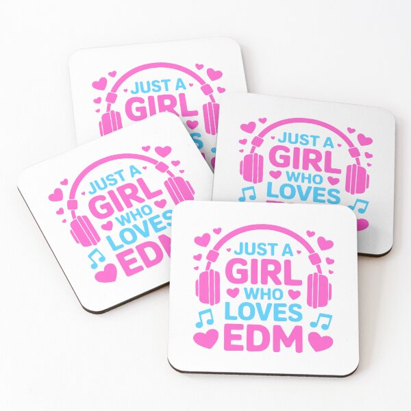 Item preview, Just A Girl Who Loves EDM! Pink EDM Girl designed and sold by PMCreative.