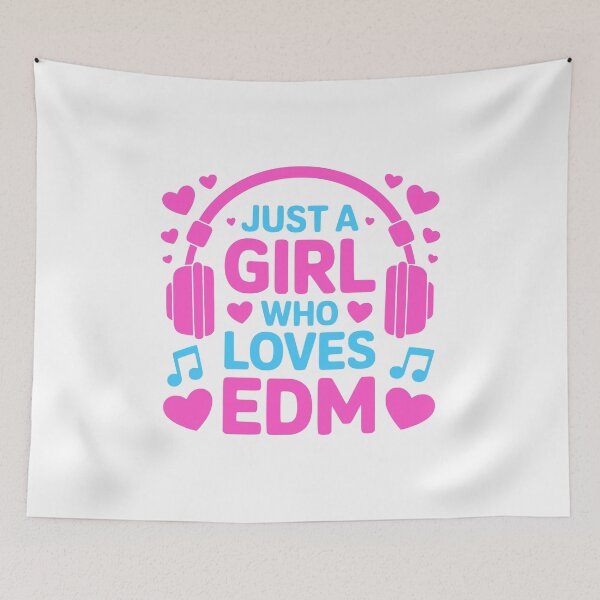 Item preview, Just A Girl Who Loves EDM! Pink EDM Girl designed and sold by PMCreative.