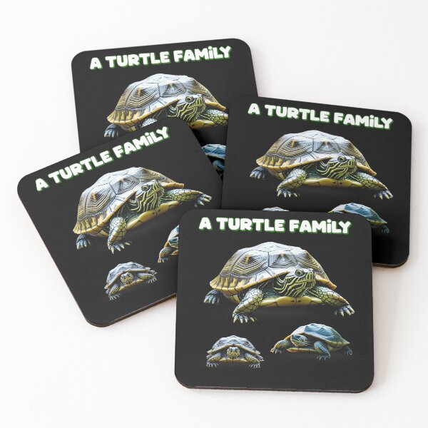 Item preview, A Turtle Family | Cute Eastern Mud Turtle Artwork for Nature & Animal Lovers designed and sold by ProDesignByMK.
