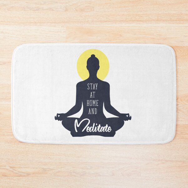 Item preview, You Can SaStay at Home and Meditate – Mindfulness Yoga Silhouette Designve the World – Stay Home Motivational Globe Design designed and sold by TeesHearts100.