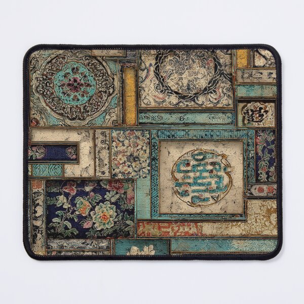 Item preview, Patchwork Oriental Motif Pattern designed and sold by HausKatz.