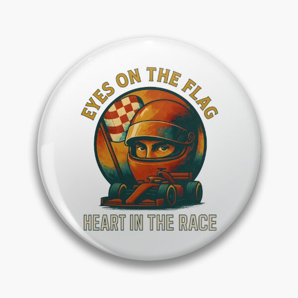 Item preview, Eyes on the Flag - Heart in the Race - Motorsport designed and sold by inkNext.
