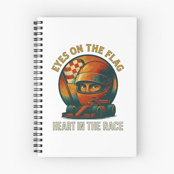 Item preview, Eyes on the Flag - Heart in the Race - Motorsport designed and sold by inkNext.