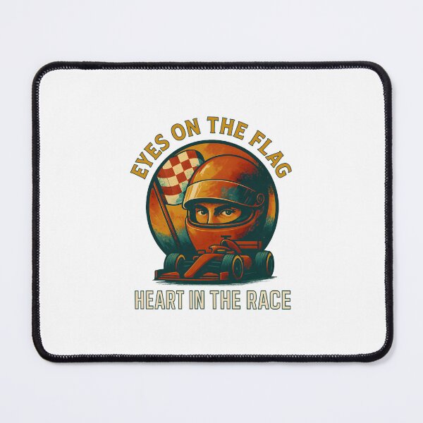 Item preview, Eyes on the Flag - Heart in the Race - Motorsport designed and sold by inkNext.