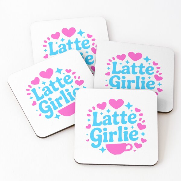 Item preview, Latte Girlie! Pink Coffee Girl designed and sold by PMCreative.