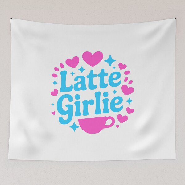 Item preview, Latte Girlie! Pink Coffee Girl designed and sold by PMCreative.