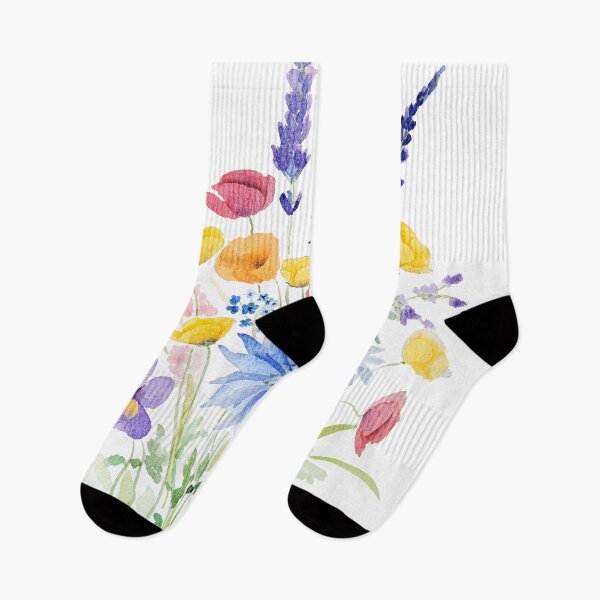 Item preview, wildflowers bouquet with nigella lavender buttercup poppy and pansy  designed and sold by ColorandColor.