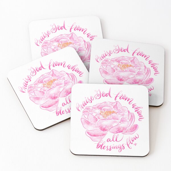 Item preview, Praise God: Doxology Peony designed and sold by BeBlessedPrayer!.