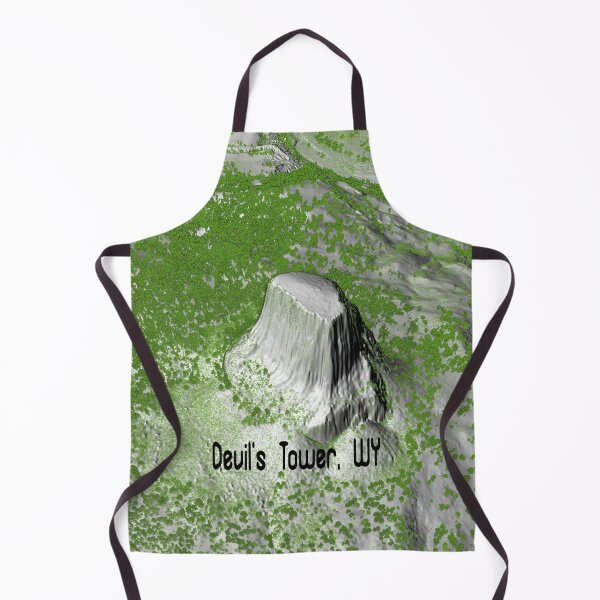 Item preview, Devil's Tower, Wyoming in Grey with Trees from SW designed and sold by gistinker.