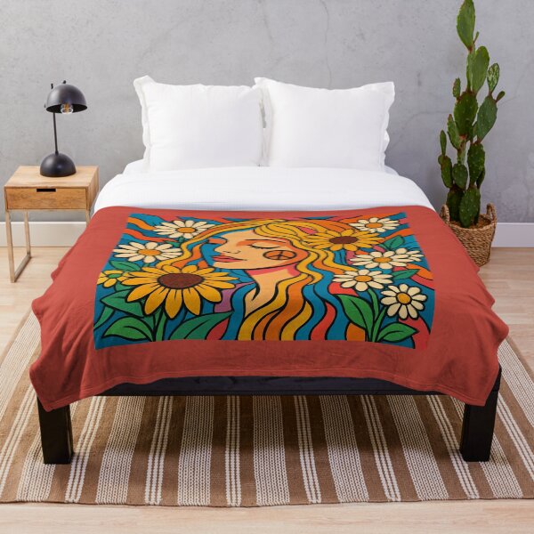Item preview, Wildflower Chic- colourful boho illustration  designed and sold by FilMate.
