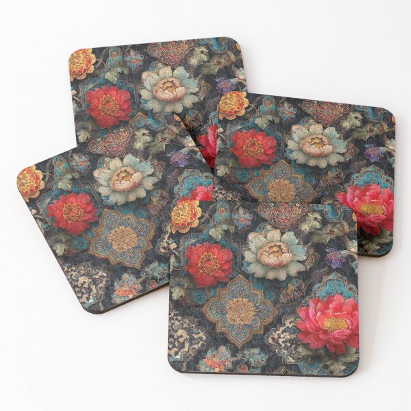 Item preview, Retro Japanese Inspired Floral Pattern designed and sold by HausKatz.