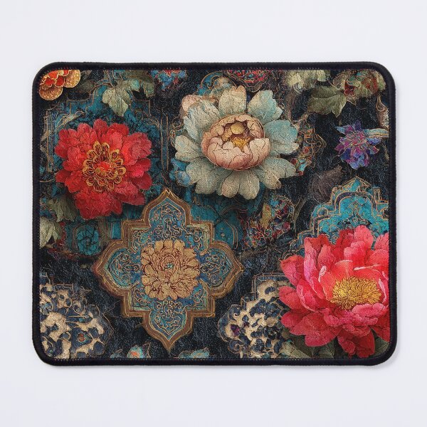 Item preview, Retro Japanese Inspired Floral Pattern designed and sold by HausKatz.